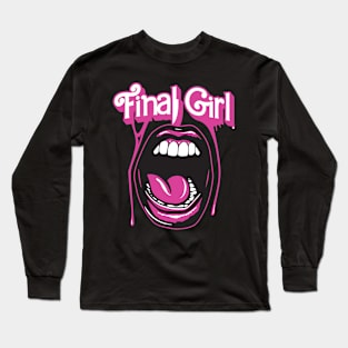 Final Girl-Pink Long Sleeve T-Shirt